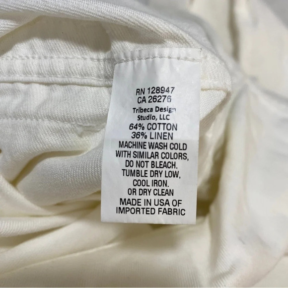 NILI LOTAN White Ariana Tie Front Utility Belted Playsuit Romper XS Cotton Linen - Picture 13 of 15